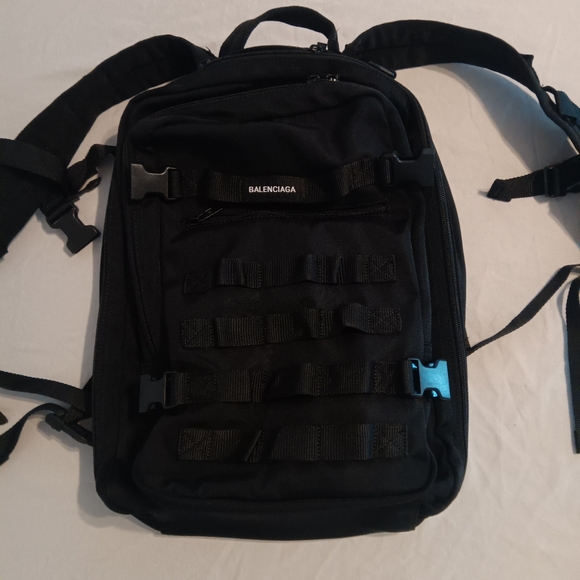 Balenciaga Small Army Backpack Black AUTHENTIC - Picture 1 of 5